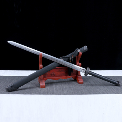 黑金锤纹唐横剑380