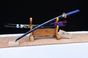 似水龙王烤蓝研磨武士刀