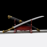 铝·金属柄双槽绣春刀裸刀204