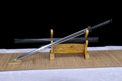 金属柄花纹钢双龙汉剑780